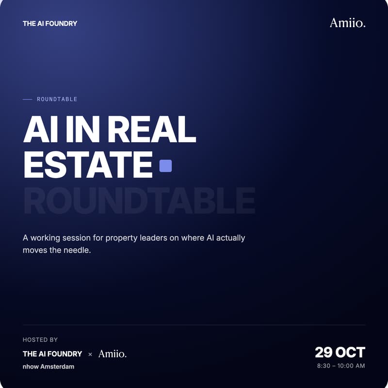 Cover Image for Amiio X AI Foundry: AI in Real Estate