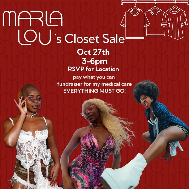 Cover Image for EVERYTHING MUST GO - Marla Lou's Closet Sale