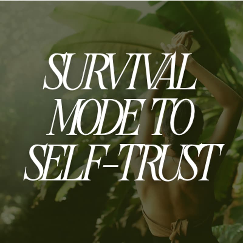 Cover Image for SURVIVAL MODE TO SELF-TRUST