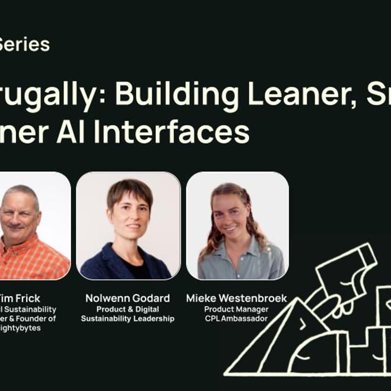Cover Image for Design Frugally: Building Leaner, Smarter, and Greener AI Interfaces