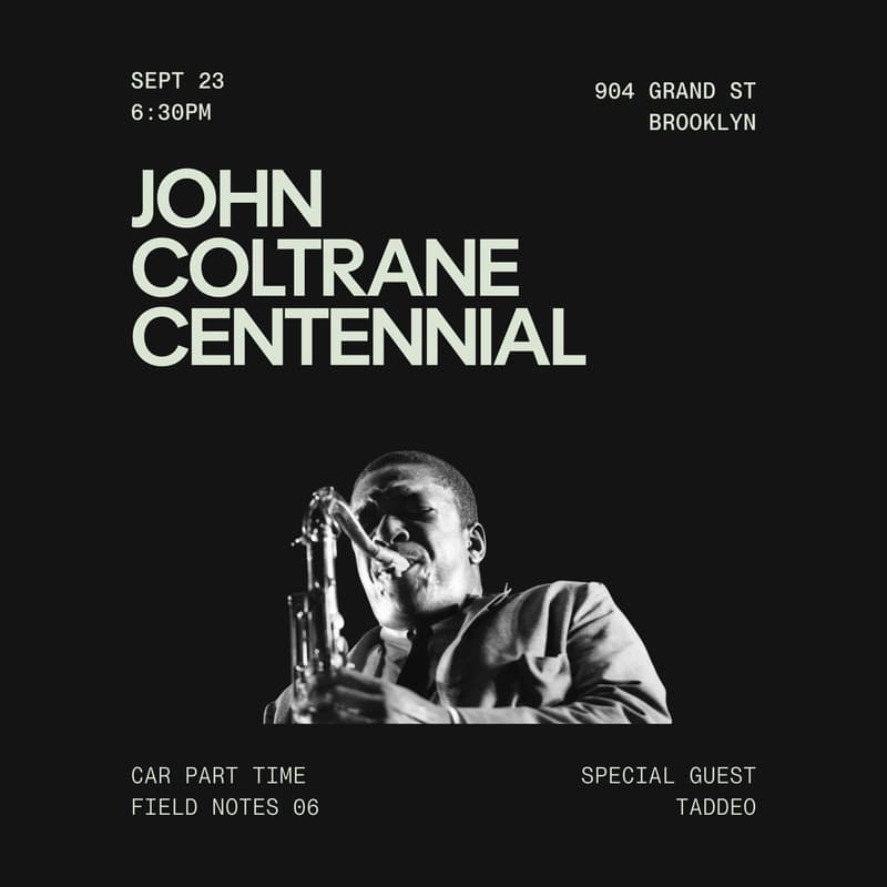 Cover Image for Field Notes 06: John Coltrane Centennial