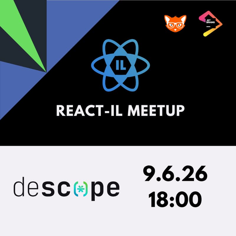 Cover Image for React IL June Meetup - Powered by Descope