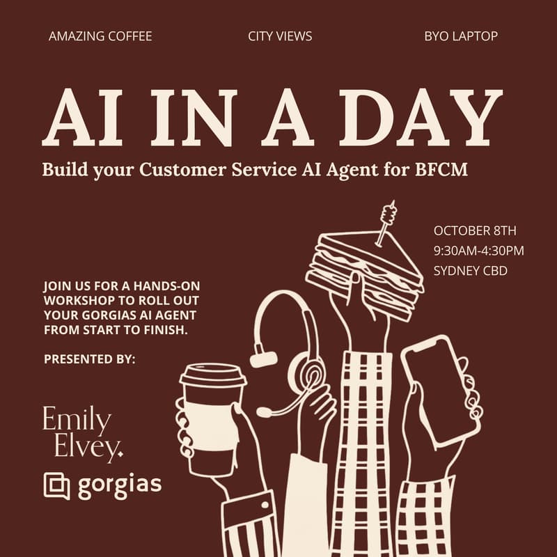 Cover Image for Ai in a day: Build your Gorgias Customer Service AI Agent for BFCM