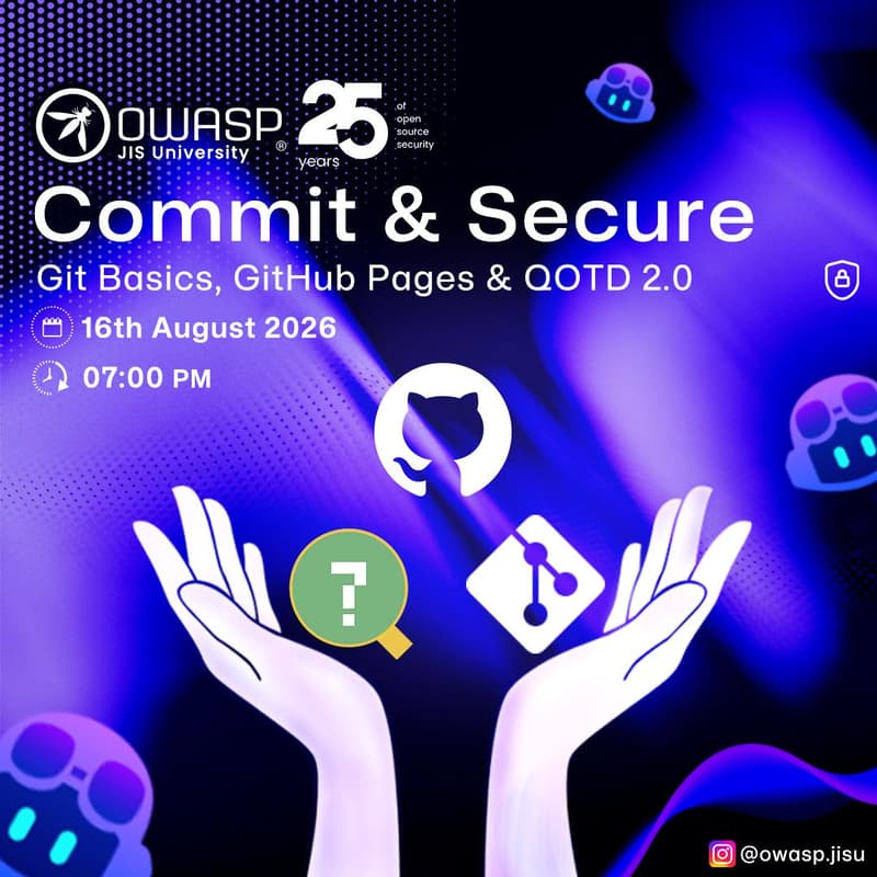 Cover Image for Commit & Secure — Git Basics, GitHub Pages & QOTD 2.0
