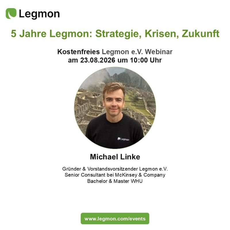 Cover Image for 5 Jahre Legmon: Strategie, Krisen, Zukunft