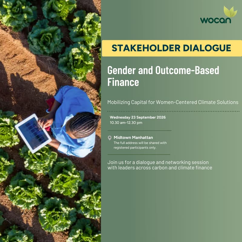 Cover Image for Gender and Outcome-Based Finance: Mobilizing Capital for Women-Centered Climate Solutions