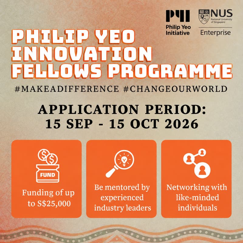 Cover Image for MAD TALK: Philip Yeo Innovation Fellows Programme 2026