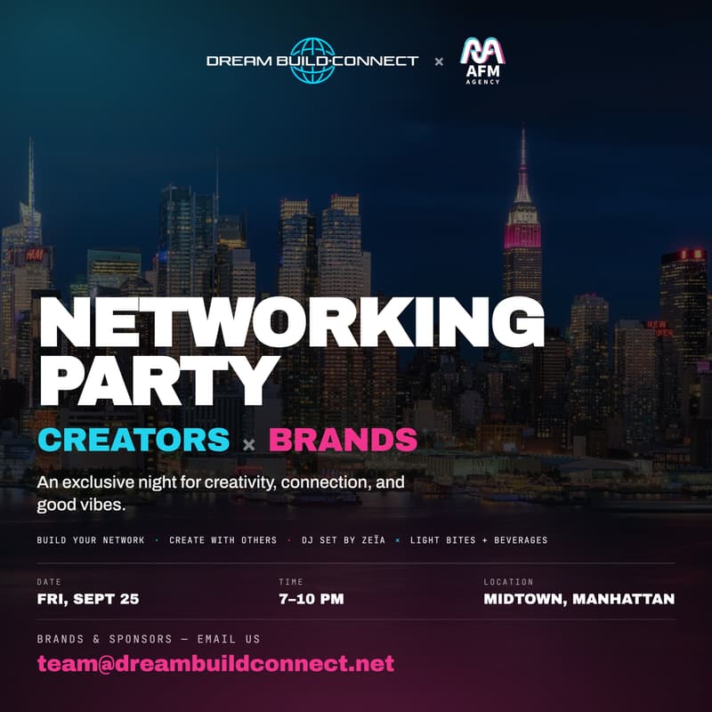 Cover Image for NETWORKING PARTY: CREATORS X BRANDS