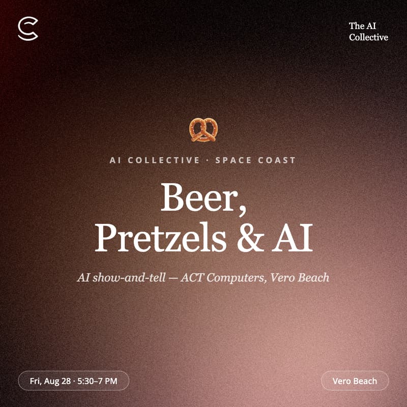 Cover Image for Beer, Pretzels & AI (w/ The AI Collective)