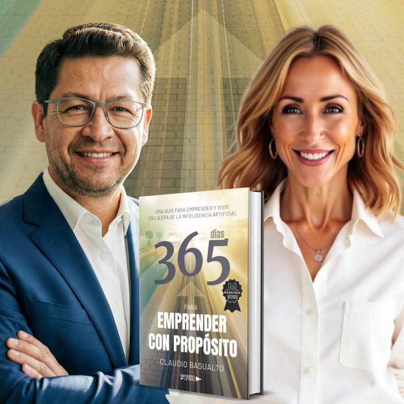 Cover Image for '365 días para emprender con propósito' de Claudio Basualto - presentación de libro