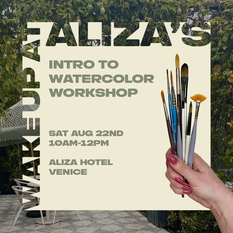 Cover Image for Intro to Watercolor Workshop at Aliza Hotel in Venice