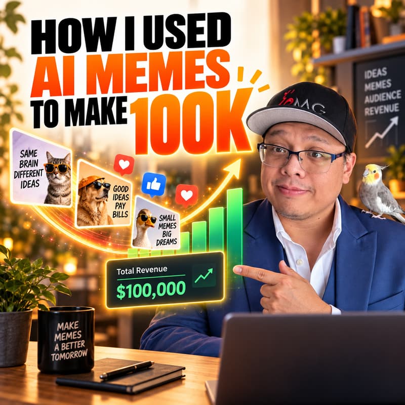 Cover Image for How I used AI memes to make 100k
