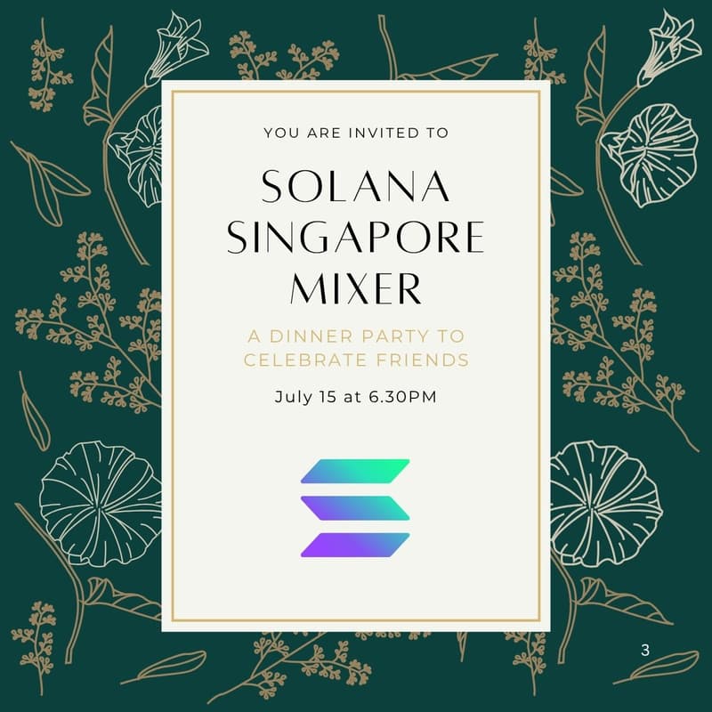 Cover Image for Solana Singapore Mixer