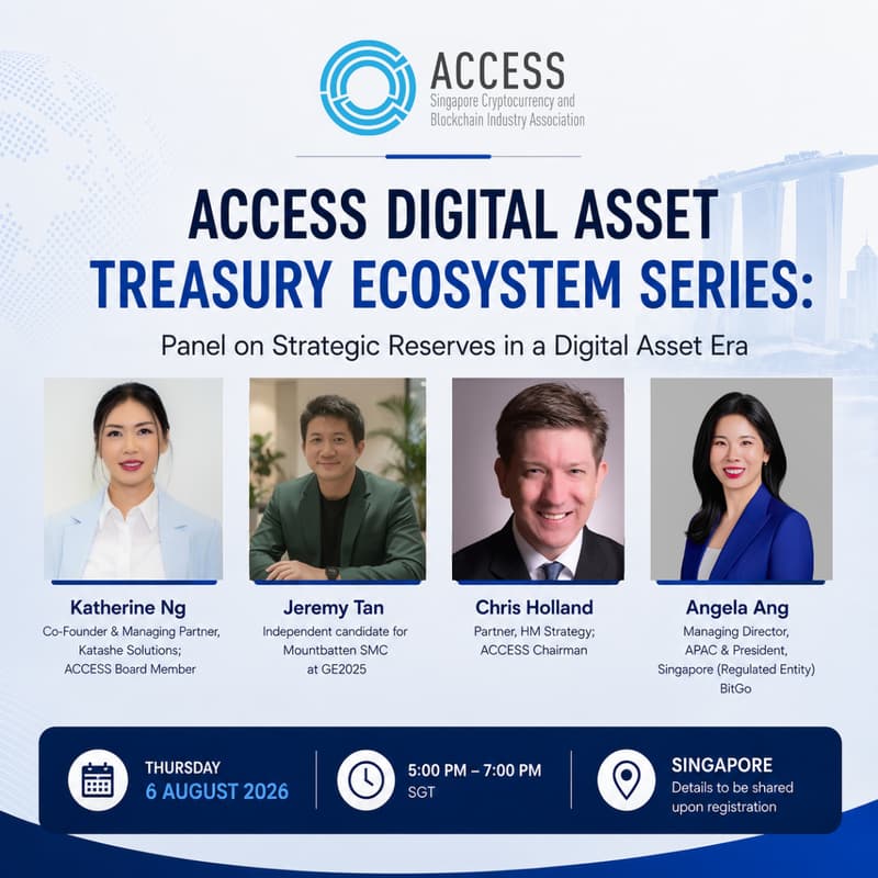 Cover Image for ACCESS Digital Asset Treasury Ecosystem Series: Panel on Strategic Reserves in a Digital Asset Era