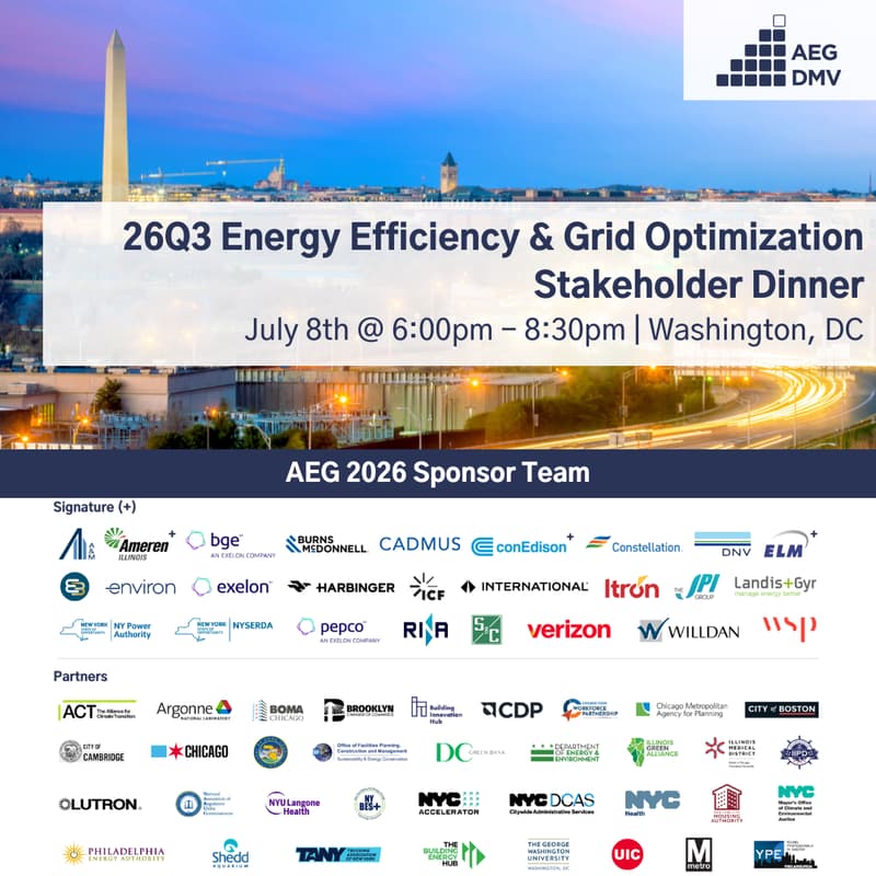 Cover Image for 26Q3 DMV Dinner: Energy Efficiency & Grid Optimization