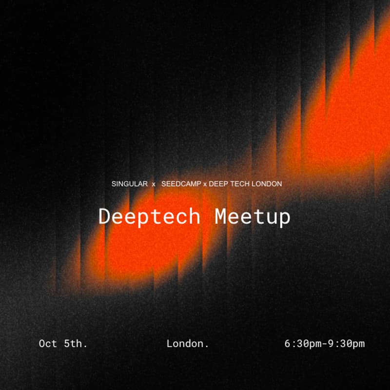 Cover Image for Deep Tech London: The KO with Singular + Seedcamp