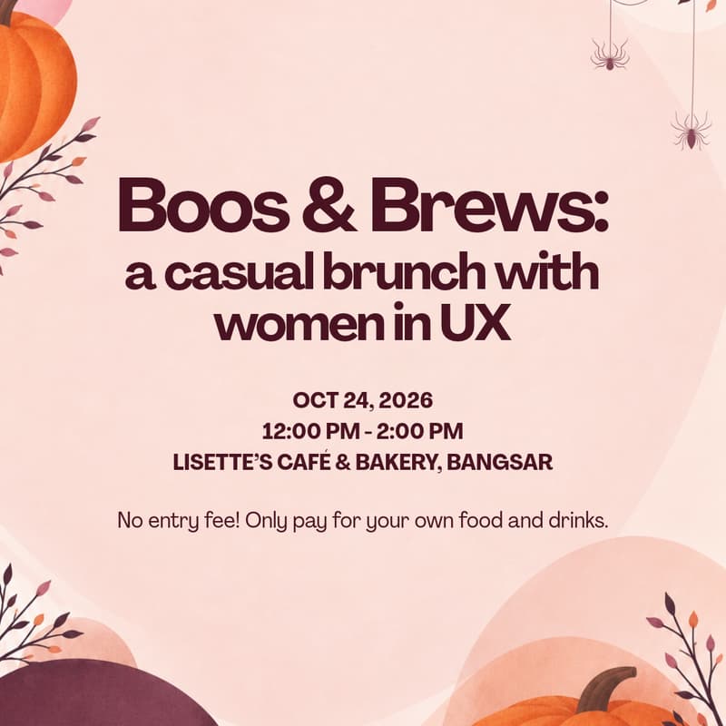 Cover Image for Boos & Brews, by Ladies That UX KL