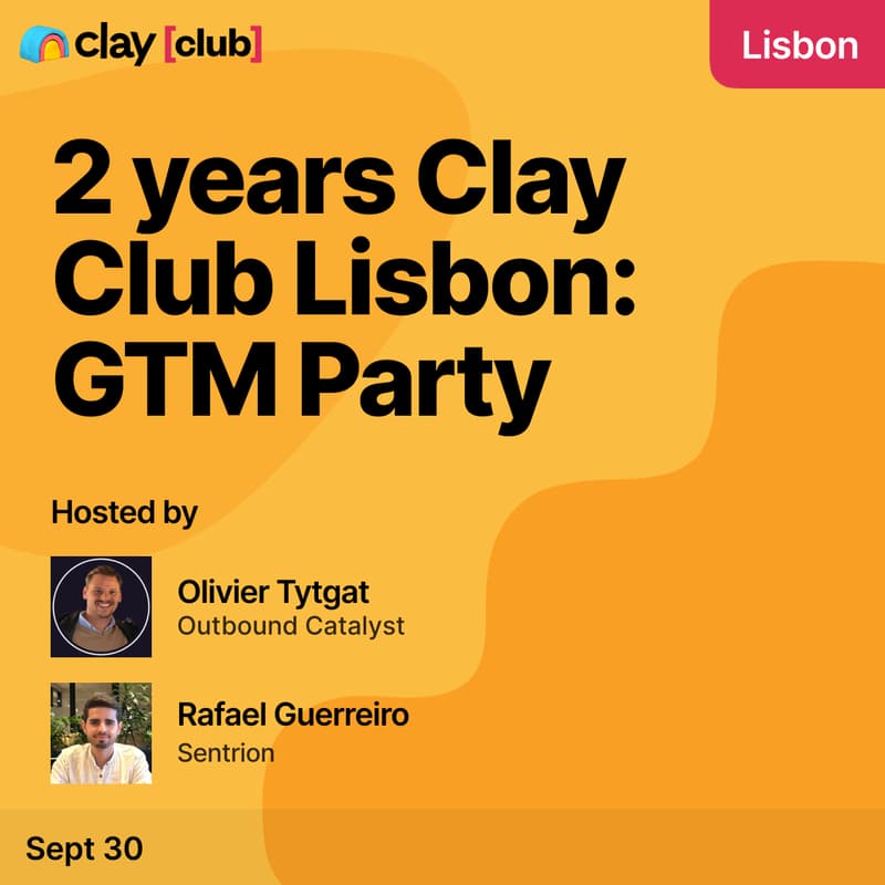 Cover Image for Clay in Lisbon: 2Y Anniversary (Rooftop Party)