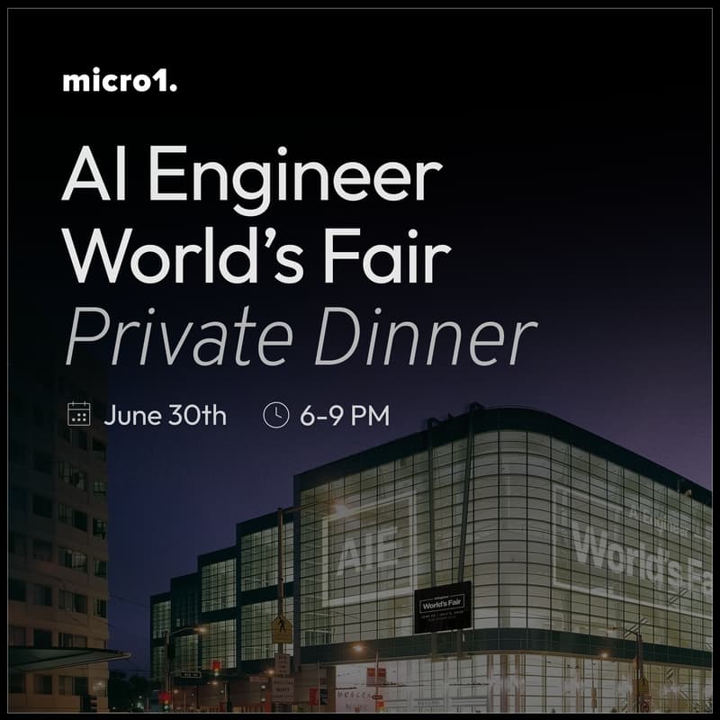Cover Image for AI Engineer World’s Fair - Private Dinner