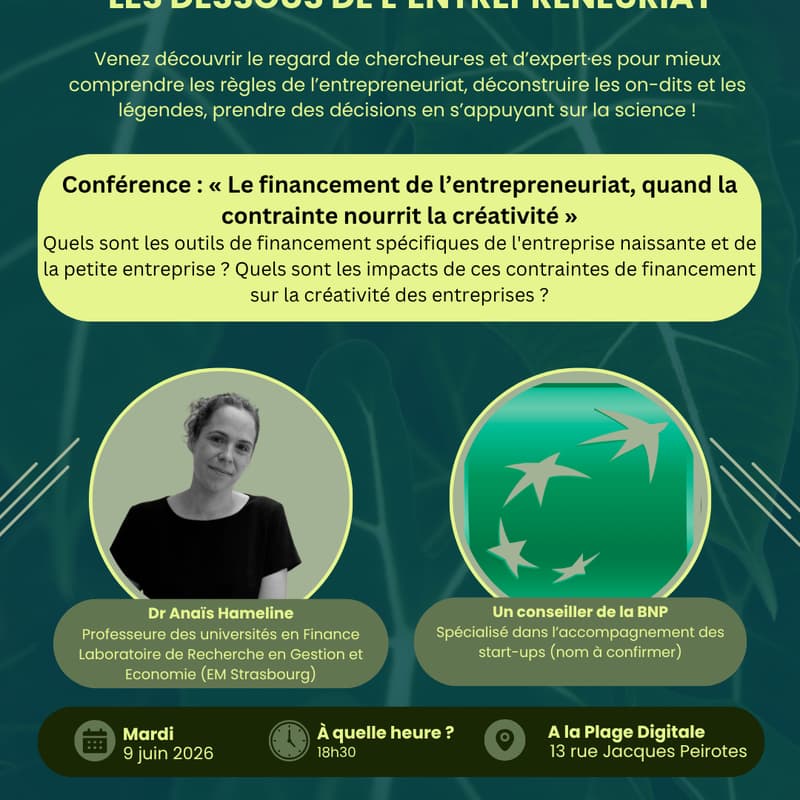 Cover Image for Le financement de l’entrepreneuriat, quand la contrainte nourrit la créativité