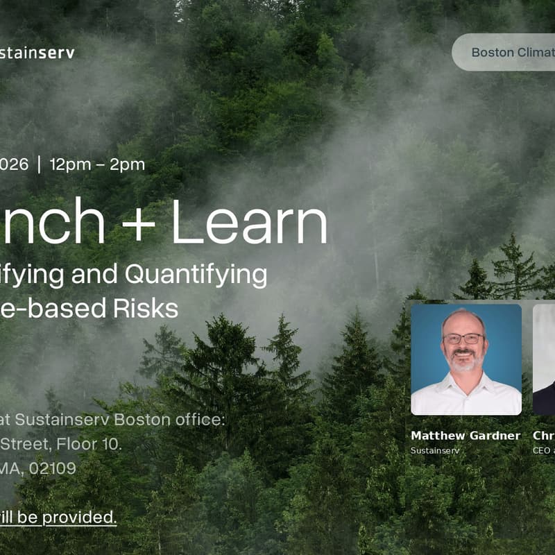 Cover Image for Lunch & Learn: Identifying and Quantifying Nature-based Risks