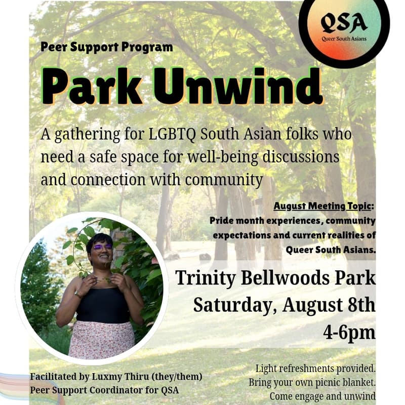 Cover Image for QSA Peer Support: Park Unwind