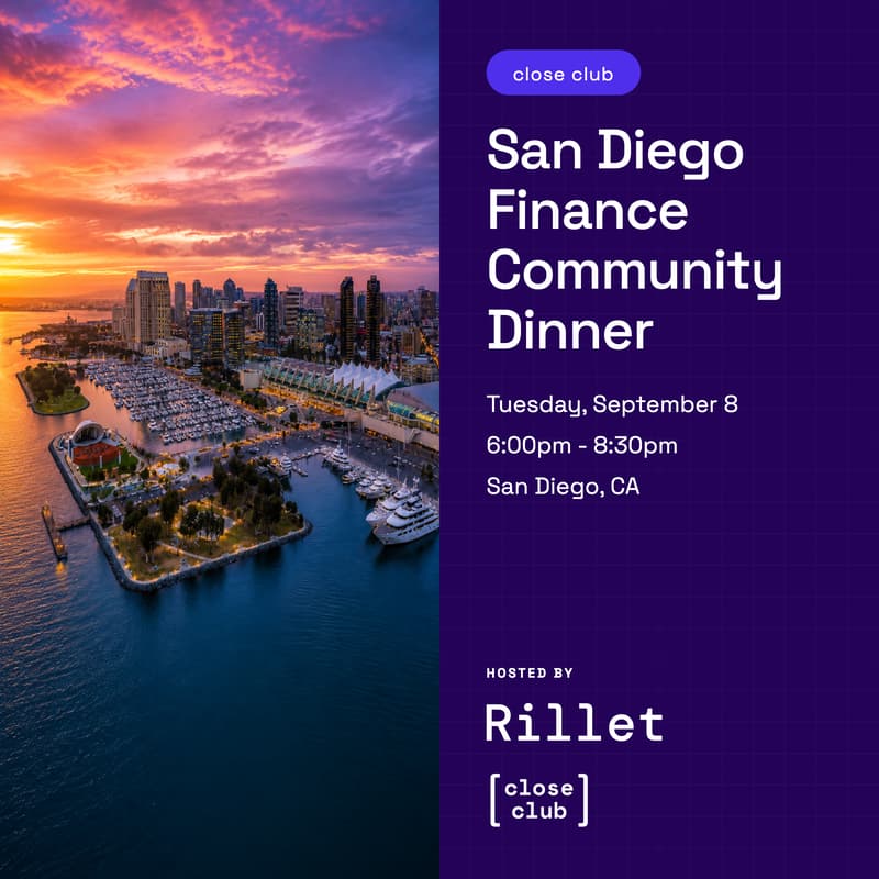 Cover Image for San Diego Finance Community Dinner w/ Rillet