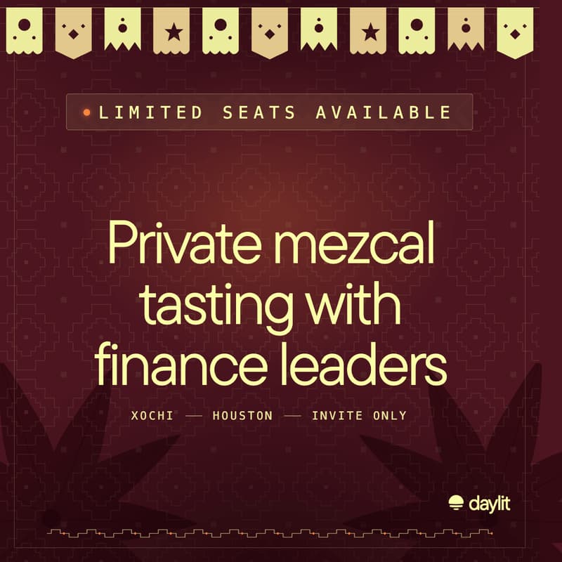 Cover Image for Private Dinner & Mezcal Tasting with Finance Leaders