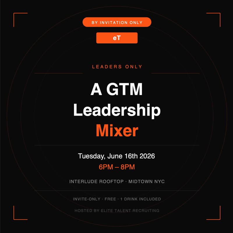 Cover Image for Leaders Only: A GTM Leadership Mixer