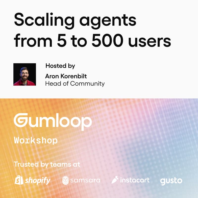 Cover Image for Scaling your agent from 5 to 500 users