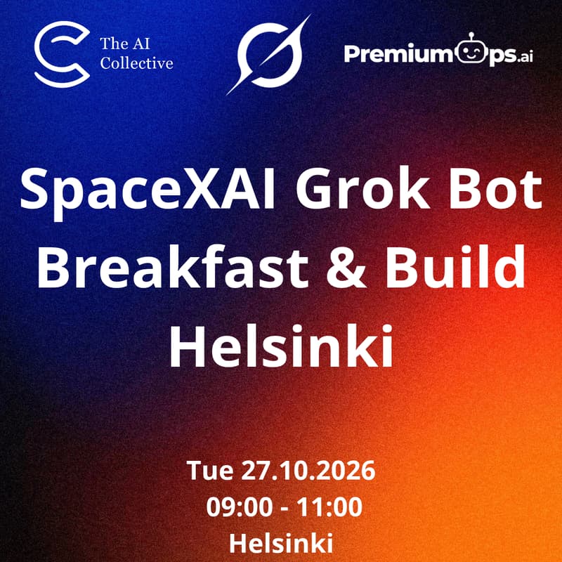 Cover Image for SpaceXAI Grok Bot - Breakfast & Build Helsinki