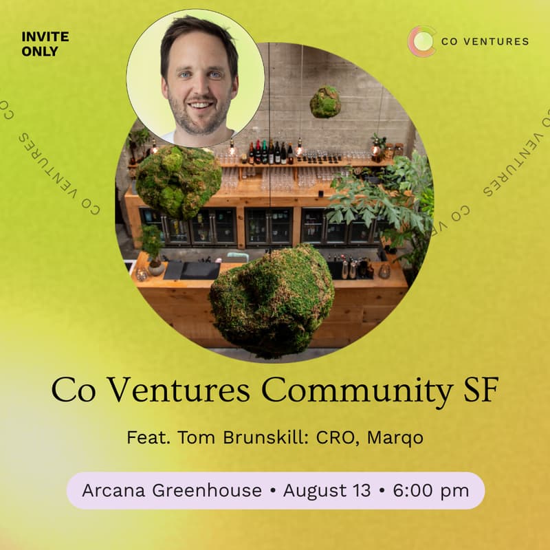 Cover Image for Co Ventures Community x Tom Brunskill
