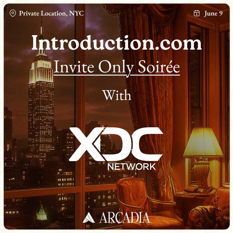 Cover Image for Introduction.com VIP Soirée: ETHConf with XDC Network