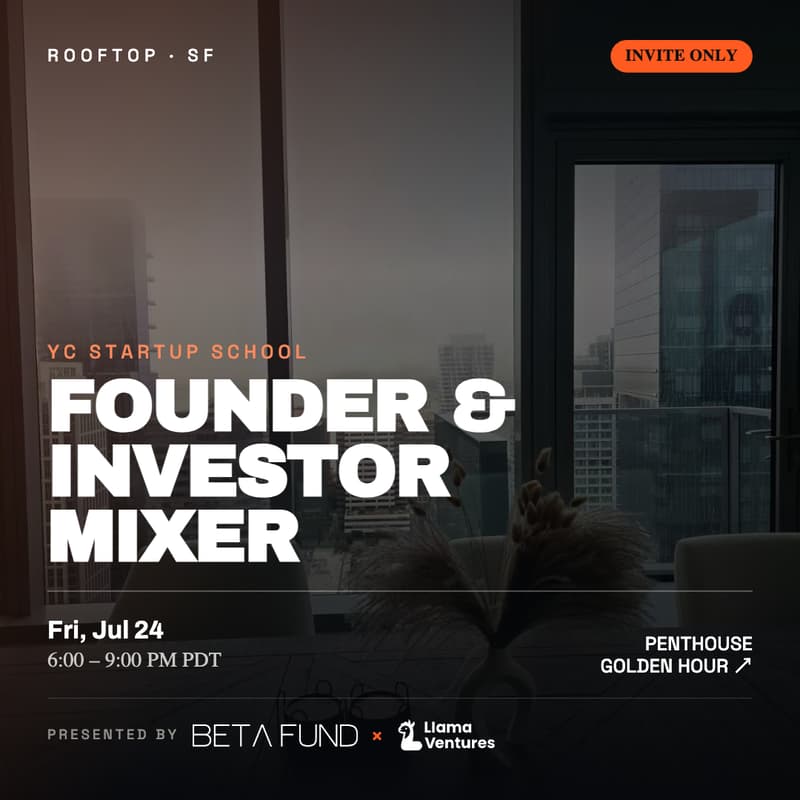 Cover Image for YC Startup School Founder & Investor Mixer