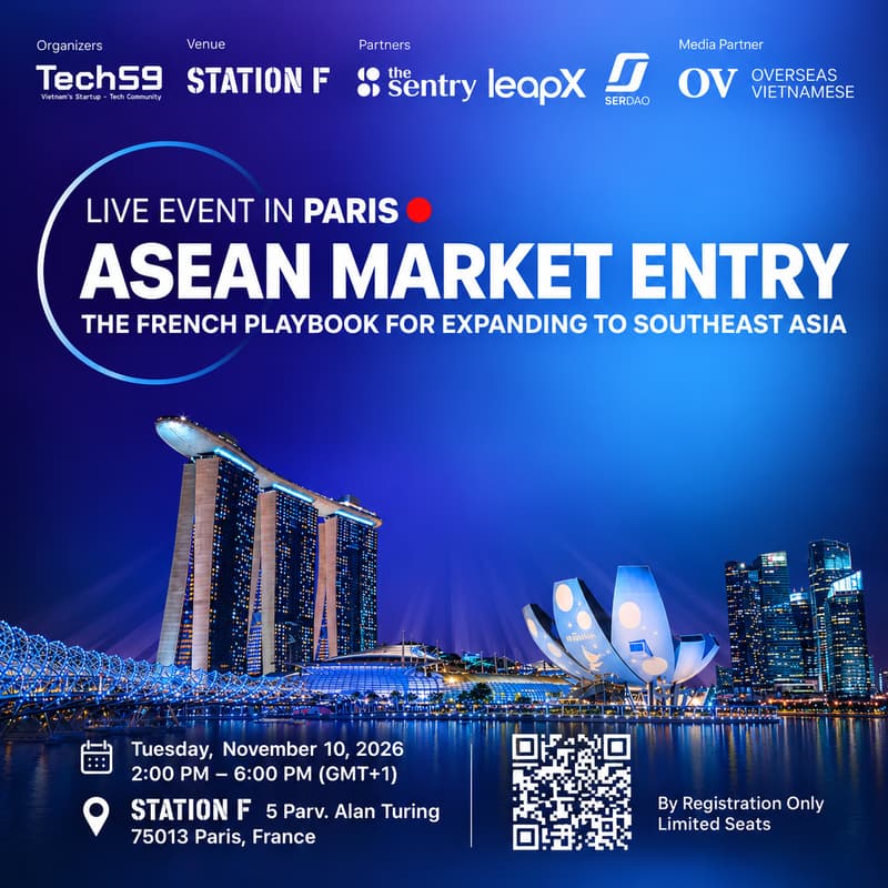 Cover Image for TECH59 IN PARIS | ASEAN MARKET ENTRY | THE FRENCH PLAYBOOK FOR EXPANDING TO SOUTHEAST ASIA