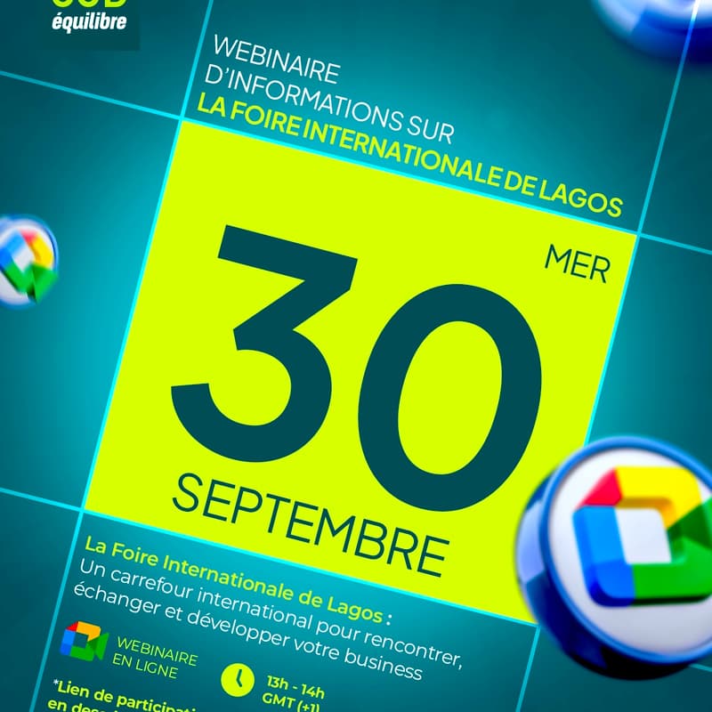 Cover Image for WEBINAIRE D’INFORMATION SUR LA FOIRE INTERNATIONALE DE LAGOS