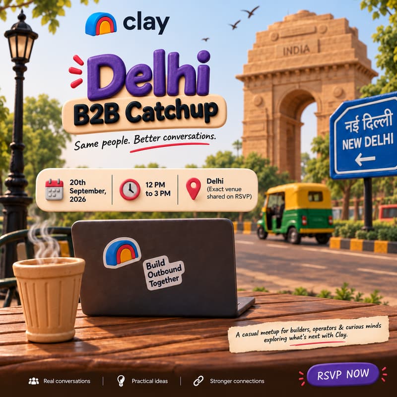 Cover Image for Clay in Delhi : Delhi B2B CatchUp