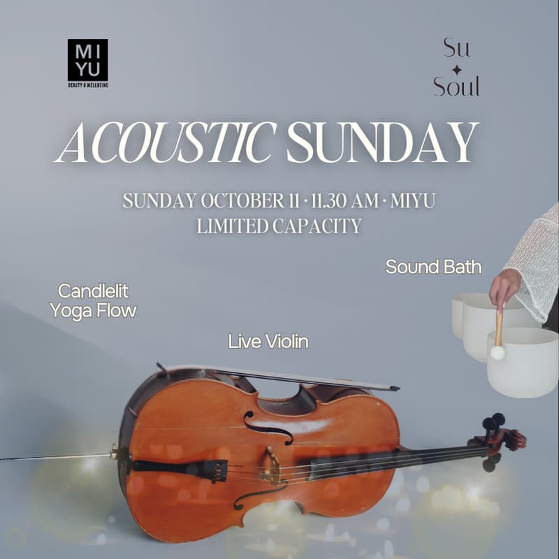 Cover Image for Acoustic Sunday: A Candlelit Yoga with Live Violin + Sound Bath