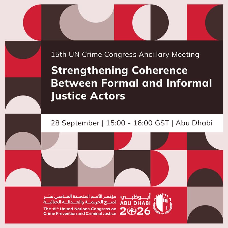 Cover Image for 15th UN Crime Congress - Customary and Informal Justice Ancillary Meeting