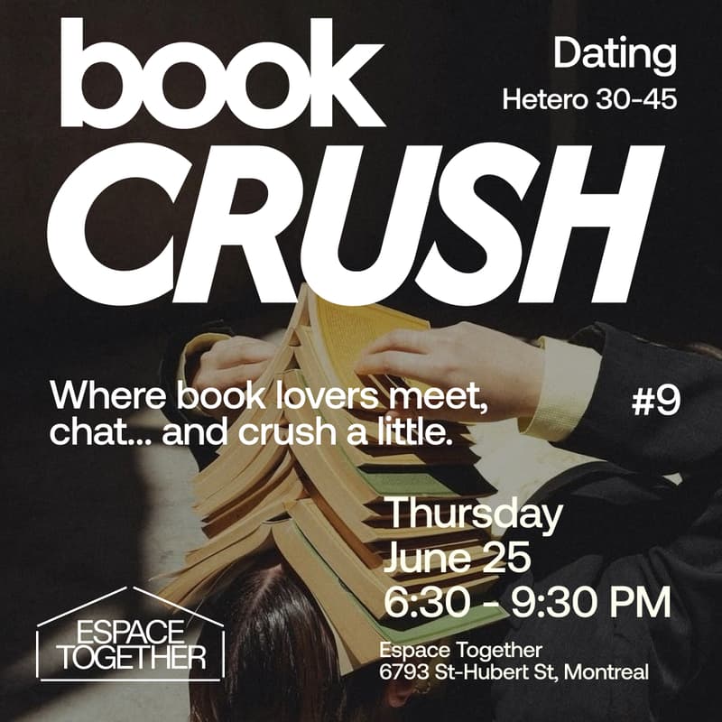 Cover Image for Book Crush - Dating #9 (Hétéro 30-45) 💛 📚