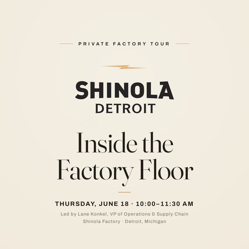 Cover Image for Shinola - Inside the Factory Floor