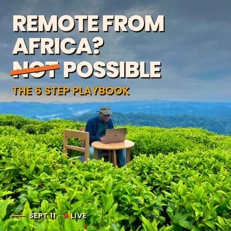 Cover Image for How to Land a Remote Role from Africa: Livestream