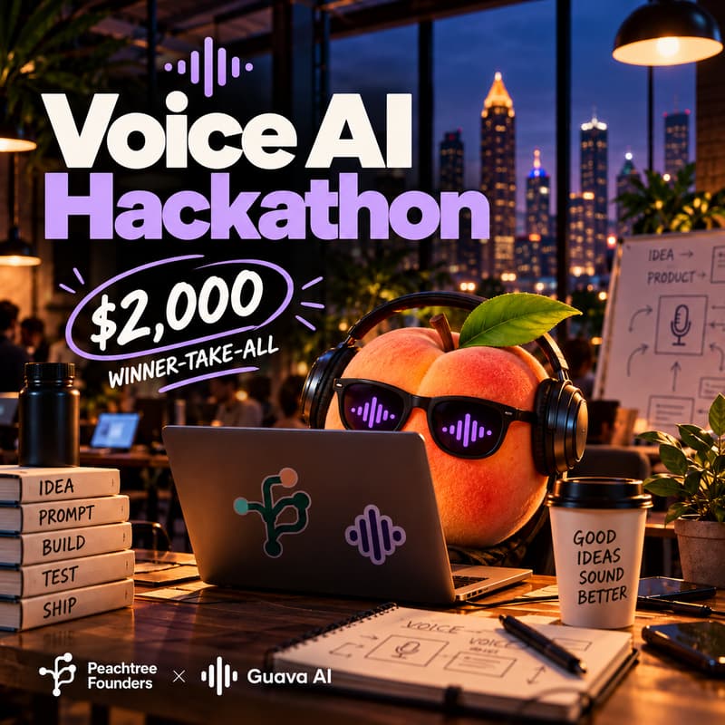 Cover Image for Peachtree Hackathon: Voice AI - $3K in prizes