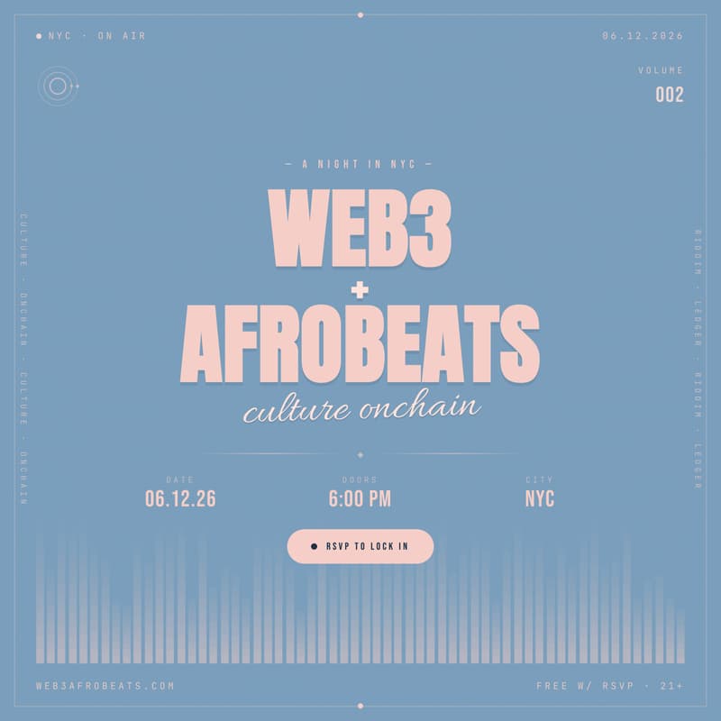 Cover Image for Web3 + Afrobeats presents Culture Onchain