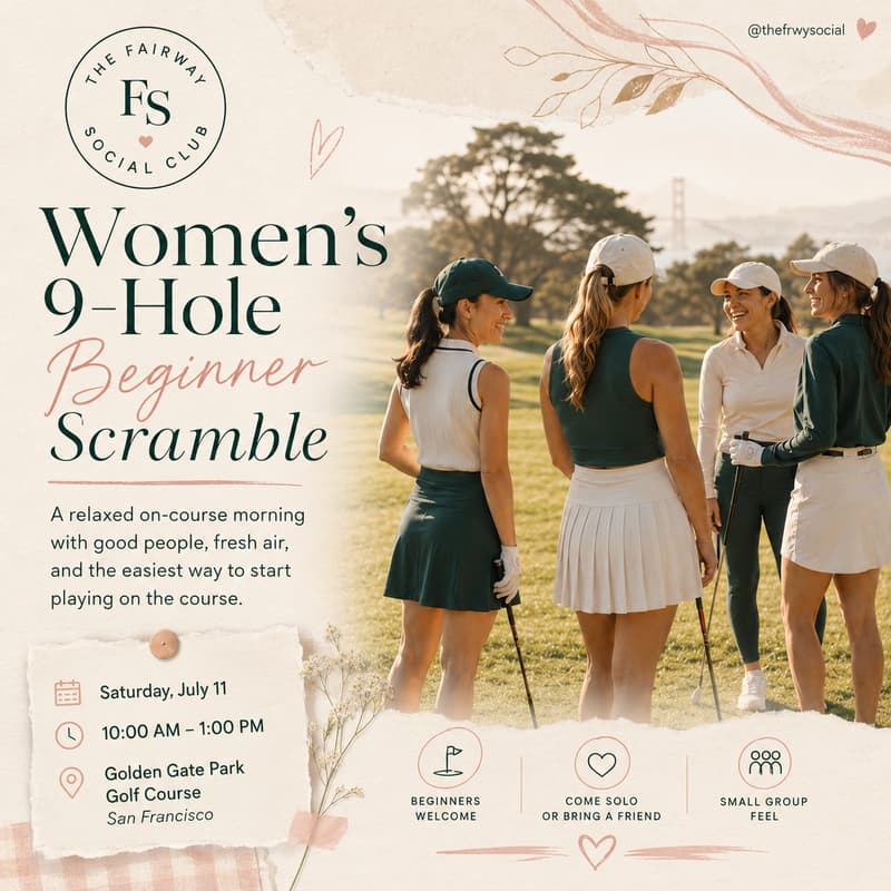 Cover Image for Women’s Beginner 9-Hole Scramble ⭐️