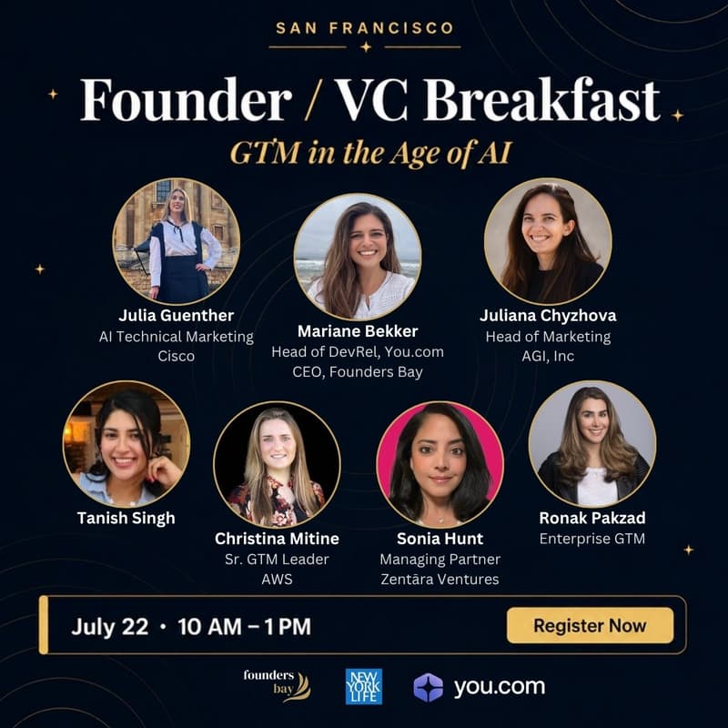 Cover Image for Founder/VC Breakfast: Marketing and Growing Your AI Startup