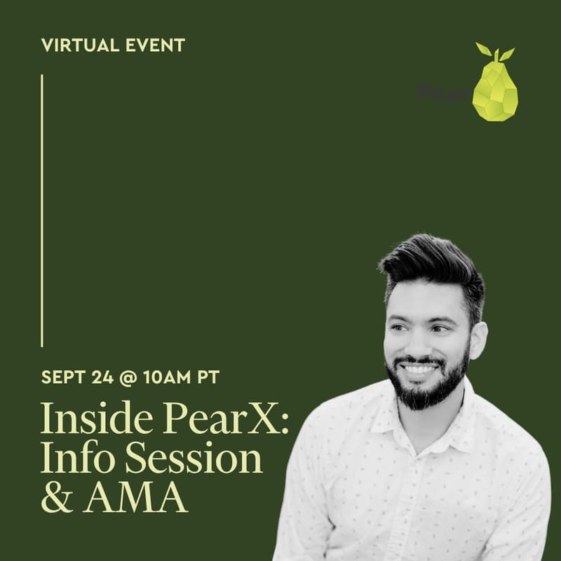 Cover Image for Inside PearX: Info Session & AMA with Ajay Kamat
