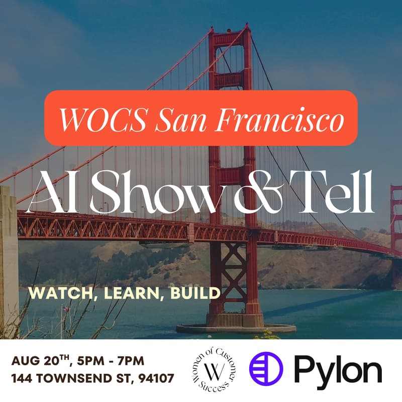 Cover Image for WOCs San Francisco: AI Show & Tell, hosted with Pylon