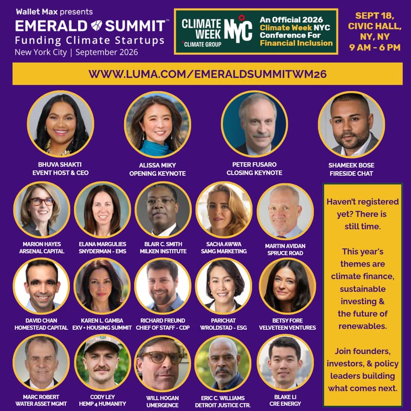 Cover Image for Wallet Max Emerald Summit: Sustainability & AI for Business
