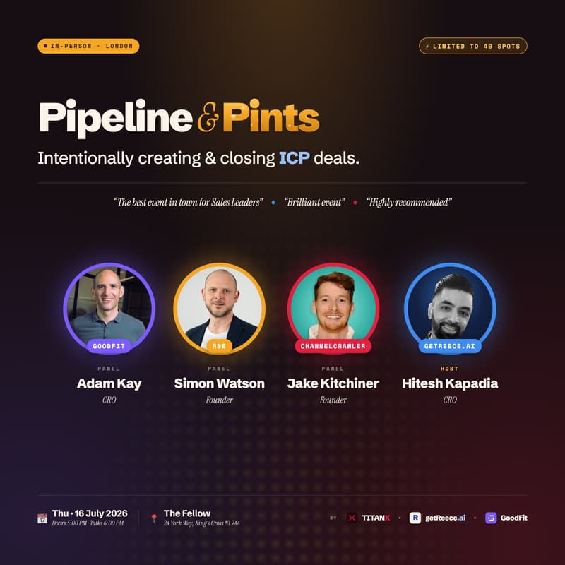 Cover Image for Intentionally creating & closing ICP deals | Pipeline and Pints Series Episode 3